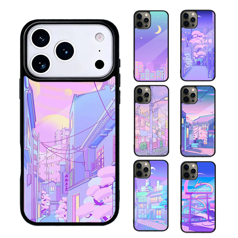 Phone Cases Kyoto - Противоударный резиновый чехол Pastel Japan Kyoto