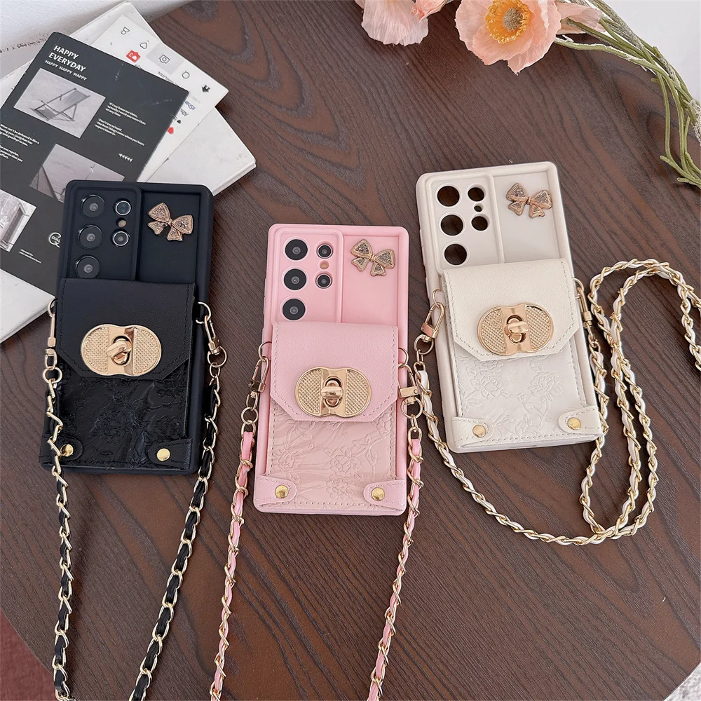 Phone Cases With Wallet - Чехол-кошелек через плечо для телефона с