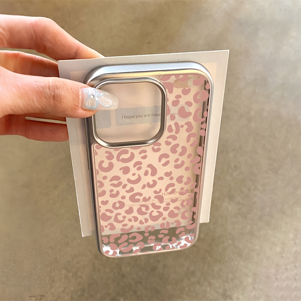Phone Cases Leopard Print - Розовый чехол для телефона с леопардовым