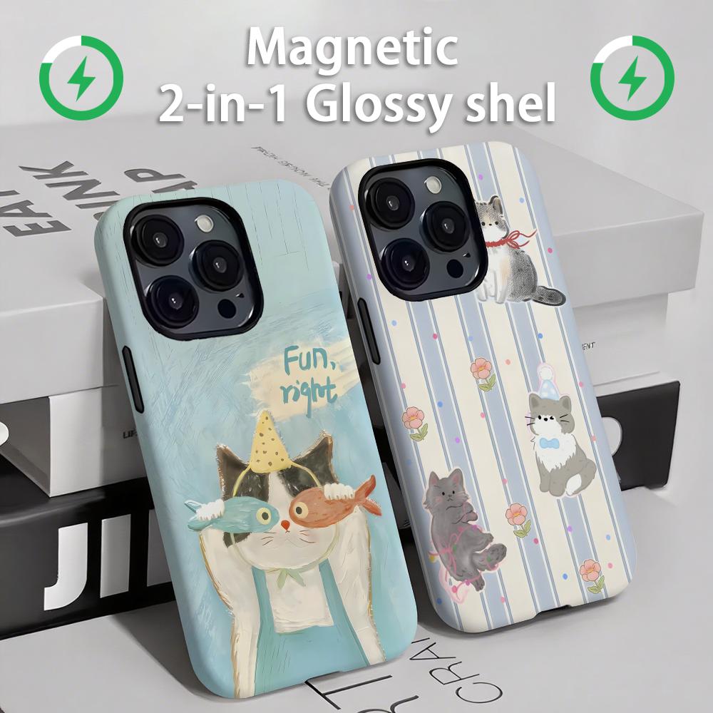 Phone Cases Iphone 16 - Чехол для телефона с милыми кошками