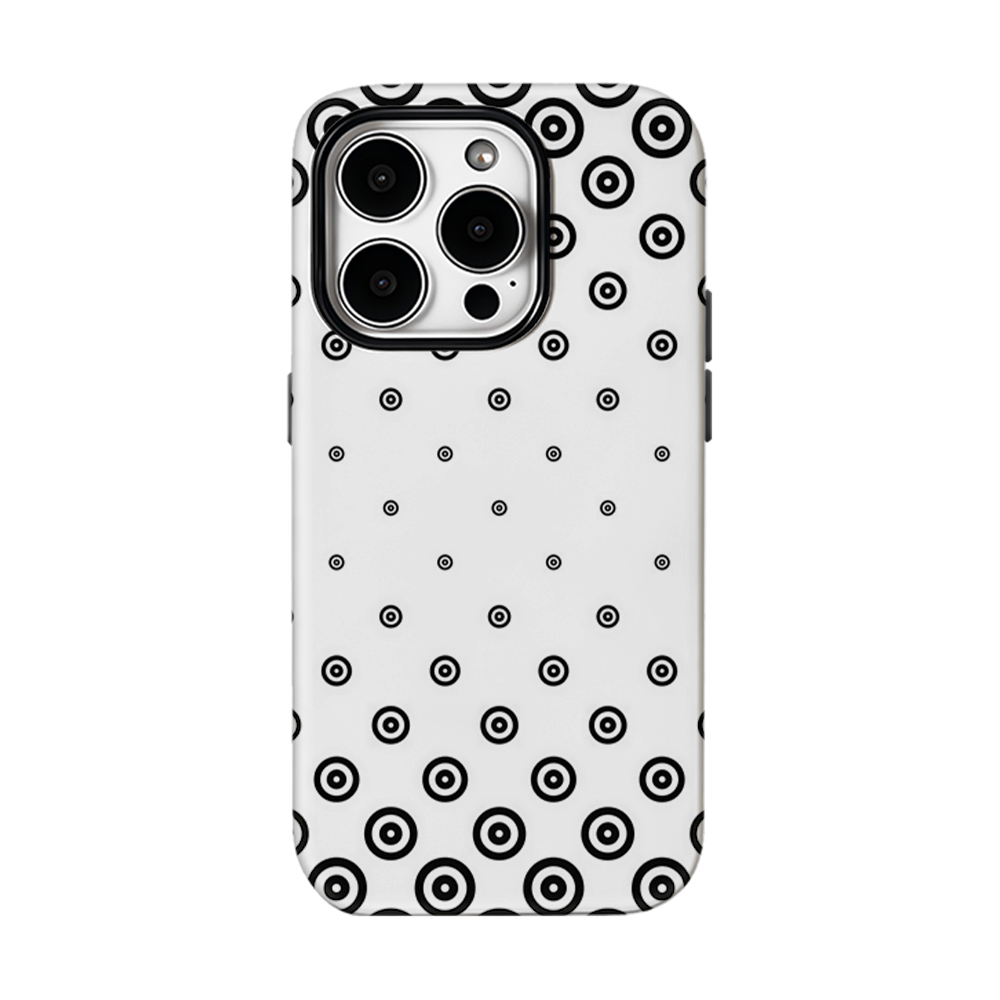Phone Cases Target - Черно-белый чехол с точечным узором для