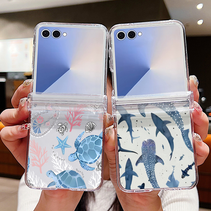 Phone Cases Z Flip 7 - Чехол для телефона с изображением акул
