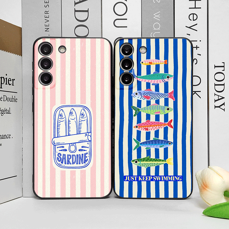 Phone Cases Cute - Милый чехол для телефона с полосатым