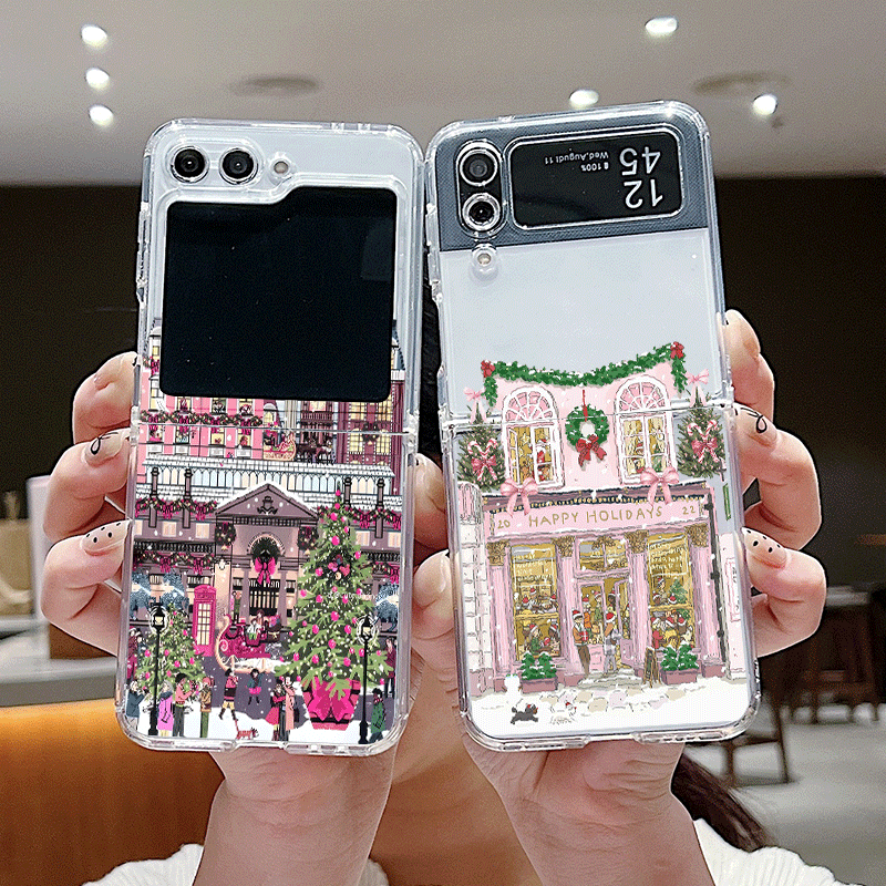 Phone Cases Z Fold 7 - Прозрачный чехол для телефона «Сельское здание»,