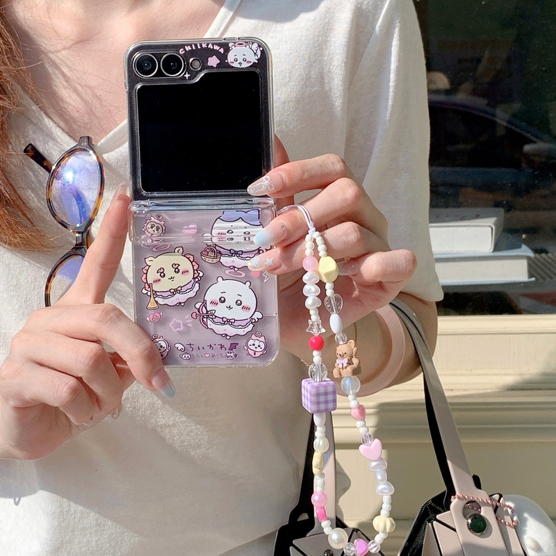 Phone Cases With Wallet - Милый мультяшный аниме-чехол-кошелек Chiikawa Usagi Hachiware