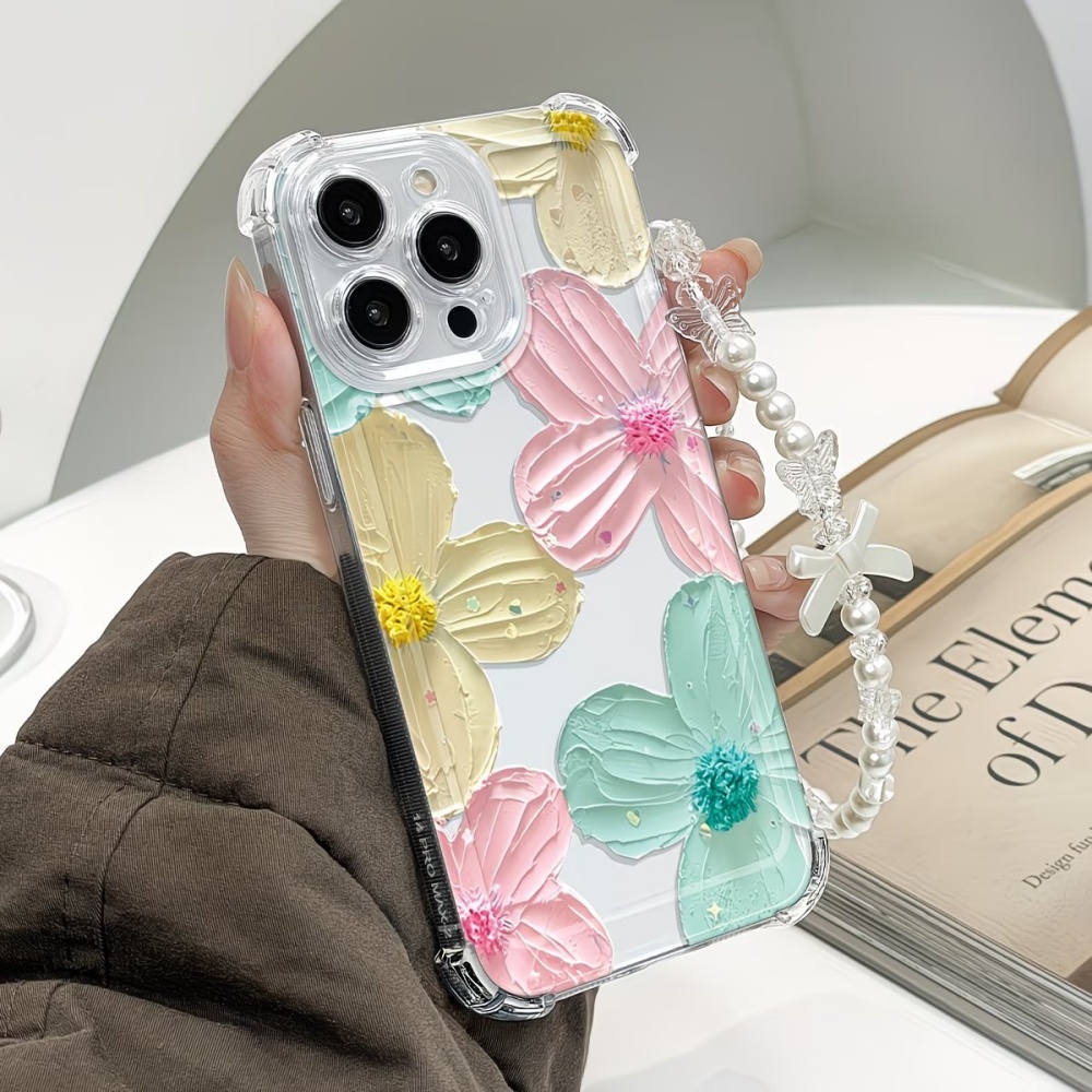Phone Cases Drop Proof - Красочный цветочный прозрачный чехол из ТПУ
