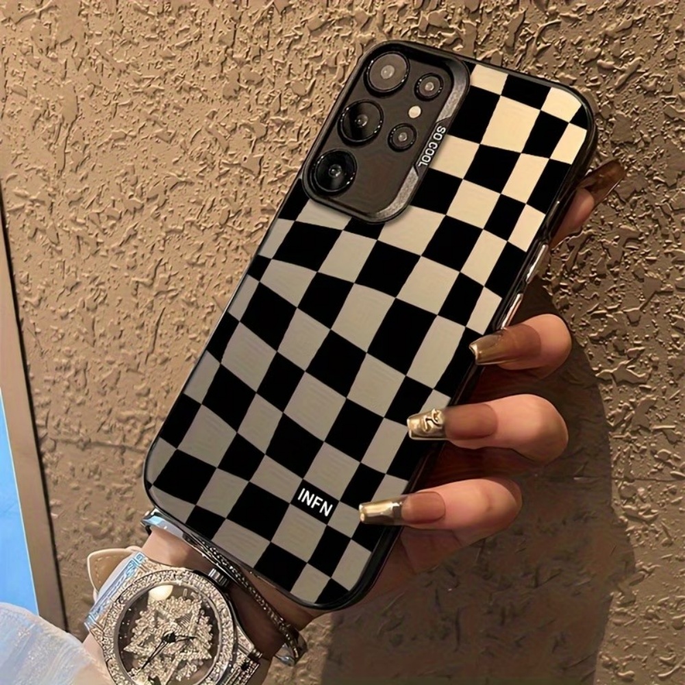 Phone Cases For Samsung S21 5G - Чехол для телефона с шахматным узором