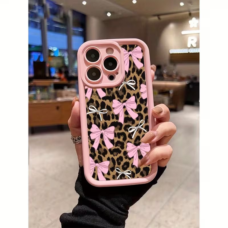Phone Cases Leopard Print - Противоударный чехол-бампер с леопардовым принтом и