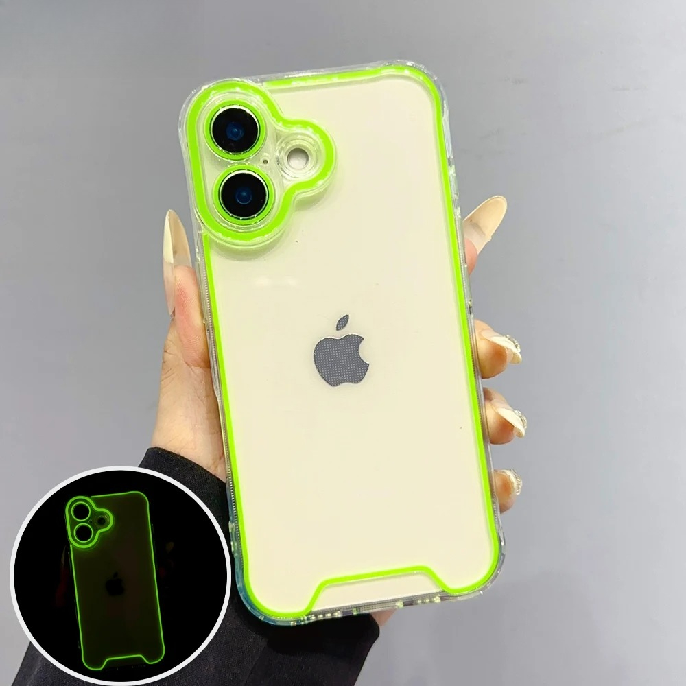 Phone Cases Vogue - Роскошный светящийся прозрачный чехол с ночником