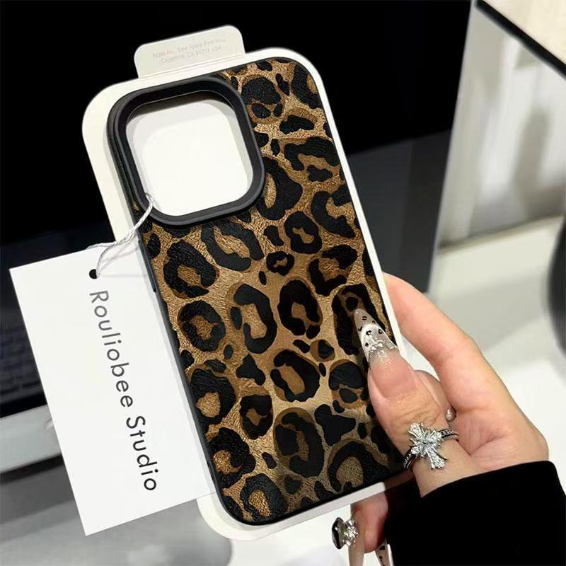 Phone Cases Leopard Print - Чехол для телефона INS с коричневым