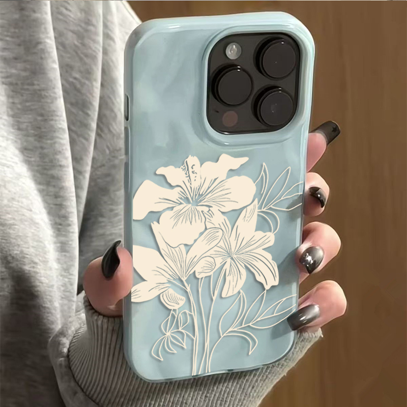 Phone Cases Drop Proof - Чехол для телефона с линейным цветочным