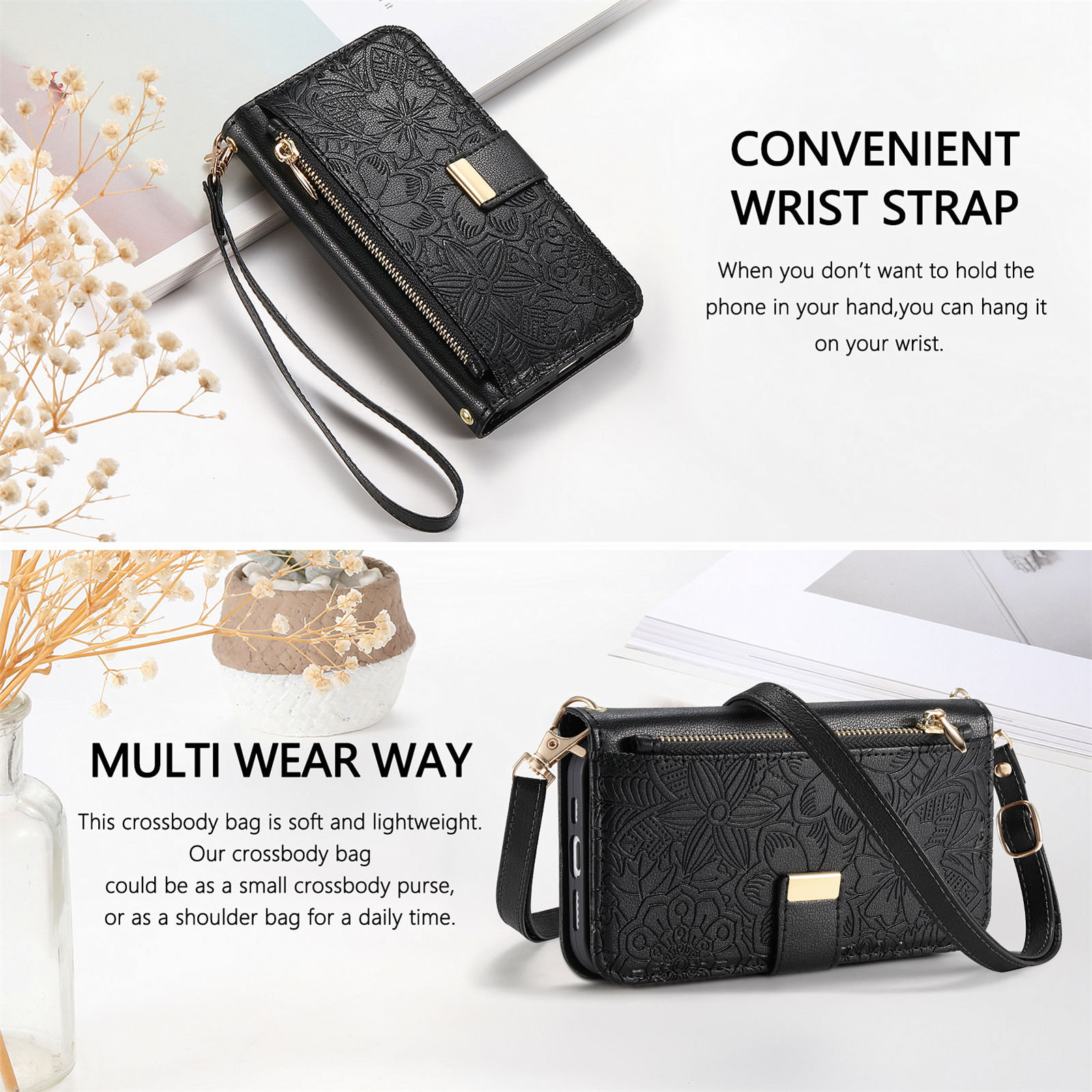 Кожаный чехол-кошелек на молни – обзор и цена Phone Cases With Wallet