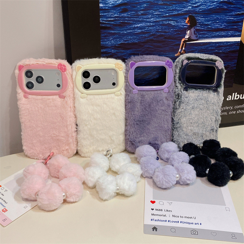 Роскошный однотонный плюшевый  – обзор и цена Phone Cases Iphone 16