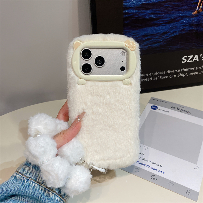 Роскошный однотонный плюшевый  – обзор и цена Phone Cases Iphone 16