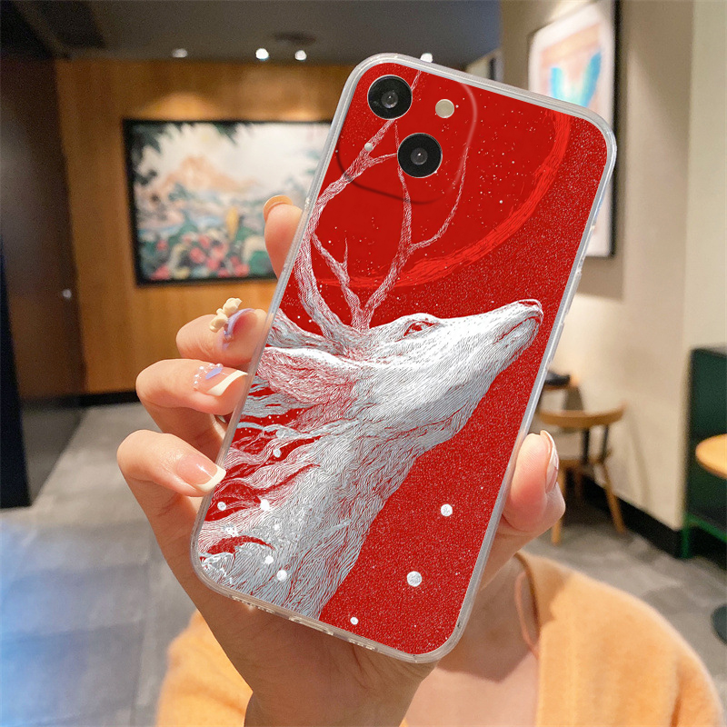 Мягкий прозрачный чехол из ТПУ – обзор и цена Phone Cases Red Deer