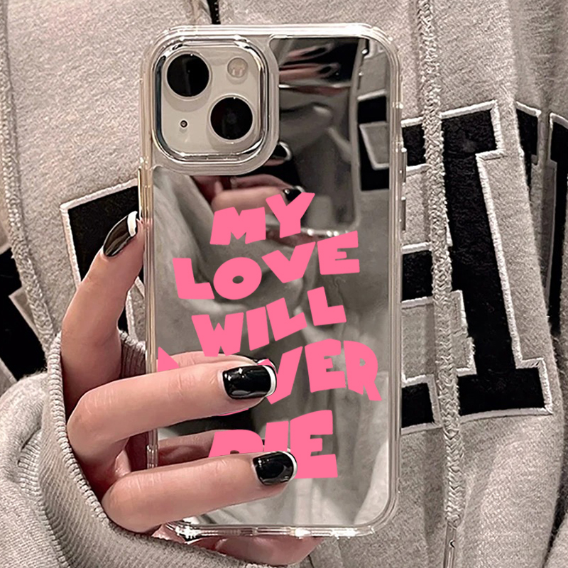 Модный чехол-зеркало с надпися – обзор и цена Phone Cases Durable
