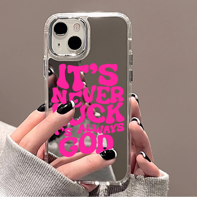 Модный чехол-зеркало с надпися – обзор и цена Phone Cases Durable