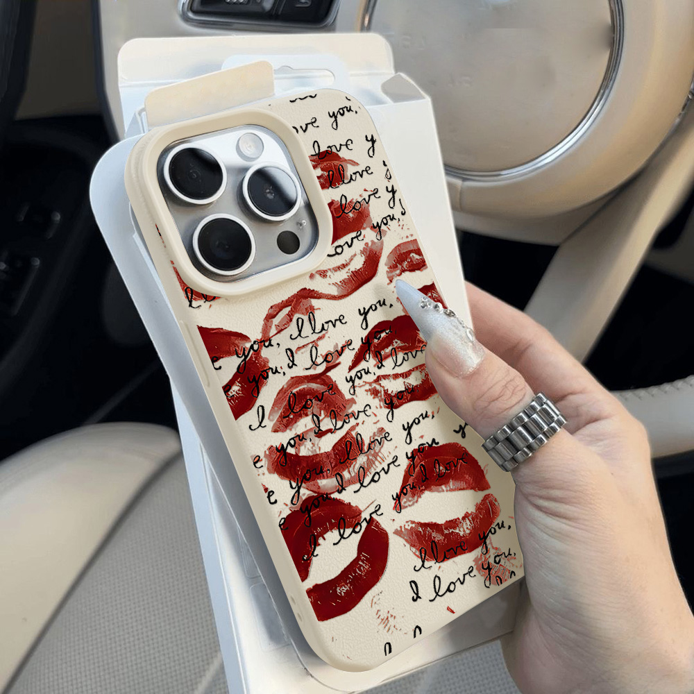 Ярко-красный кожаный чехол для – обзор и цена Phone Cases Durable