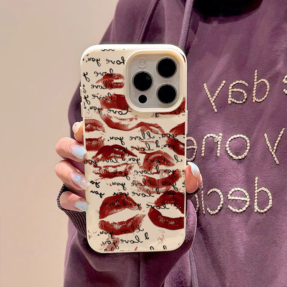 Ярко-красный кожаный чехол для – обзор и цена Phone Cases Durable