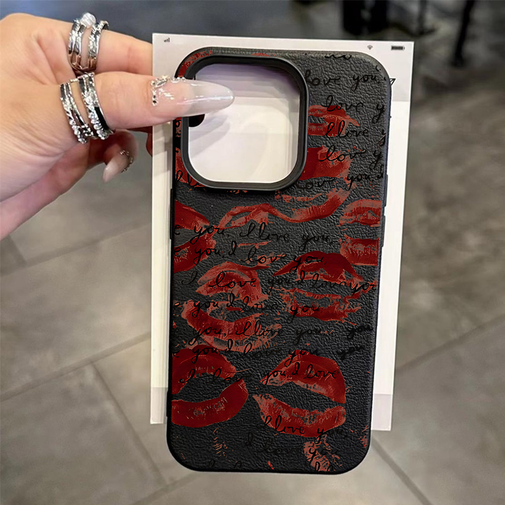 Ярко-красный кожаный чехол для – обзор и цена Phone Cases Durable
